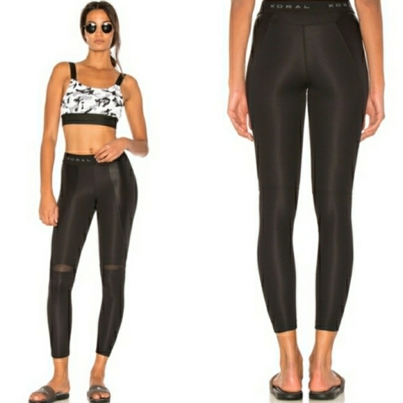 KORAL Luscious Slit Black Leggings Size XS - Picture 8 of 8